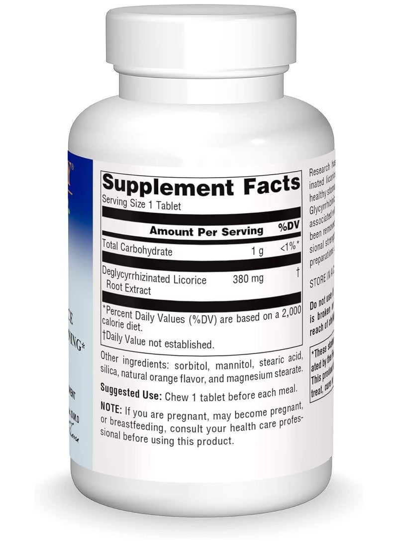 PLANETARY HERBALS DGL Deglycyrrhizinated Licorice100 Chewable Tablets - Image 3