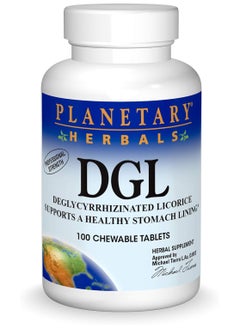 PLANETARY HERBALS DGL Deglycyrrhizinated Licorice100 Chewable Tablets  - Image 1