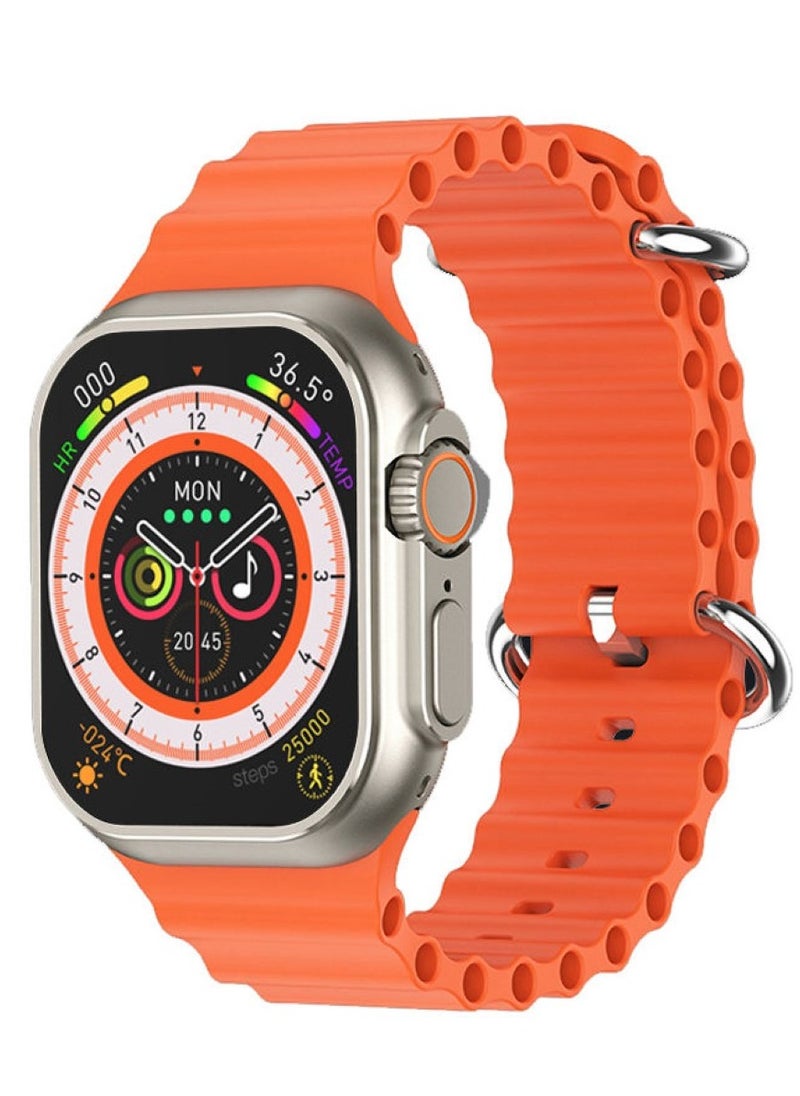 FereFit - Smart Watch WS-X9 ULTRA  Series 2Health Fitness Tracker Sport Watch 49MM-Orange - Image 1