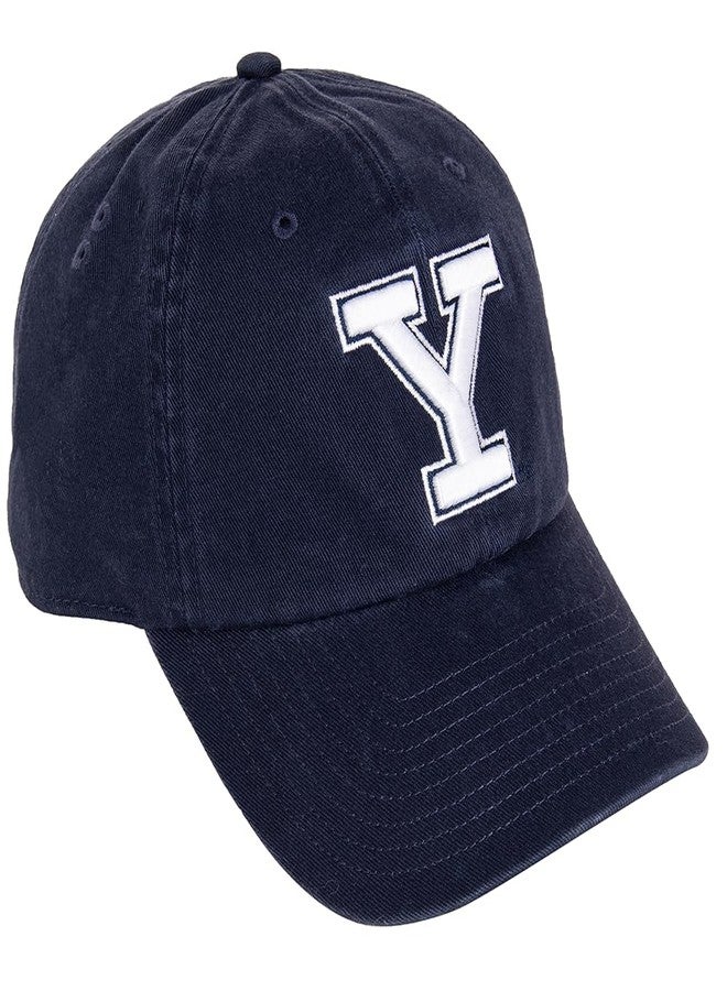 Desert Cactus Yale University Baseball Hat Bulldogs Brimmed Embroidered Hats Cap Adjustable Cloth Strap Adult (Style A1) Blue - Image 1