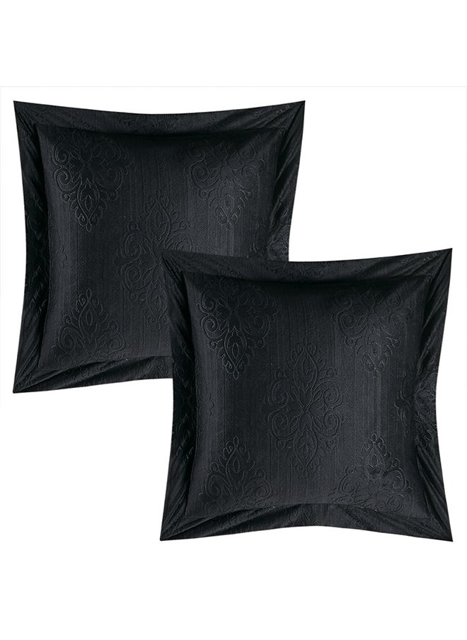 Noomi - Sela Double Comforter Set 8 Pcs Engraved Velvet - Image 1