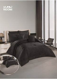 Noomi Sela Double Comforter Set 8 Pcs Engraved Velvet  - Image 1