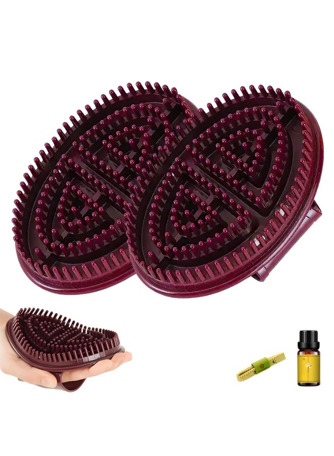 OSHIMA Meridian Massage Brush, Meridian Brush Massage Brush, Beauty Salon Professional Custom Meridian Brush, for Full Body SPA Massager Relaxation, Acupressure Meridian, Scalp Massage - Image 1