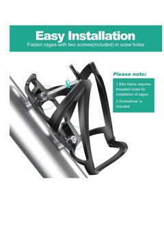 SYOSI Bike Bottle Holder, Premium Bicycle Water Bottle Holder Cage Bracket Fit 650-750ML Bottle with Secure Screw Mounting, Perfect for Cycling, Commuting, or Other Outdoor Activities  - Image 5