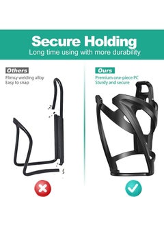 SYOSI Bike Bottle Holder, Premium Bicycle Water Bottle Holder Cage Bracket Fit 650-750ML Bottle with Secure Screw Mounting, Perfect for Cycling, Commuting, or Other Outdoor Activities  - Image 2