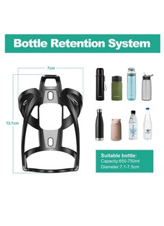 SYOSI Bike Bottle Holder, Premium Bicycle Water Bottle Holder Cage Bracket Fit 650-750ML Bottle with Secure Screw Mounting, Perfect for Cycling, Commuting, or Other Outdoor Activities  - Image 4