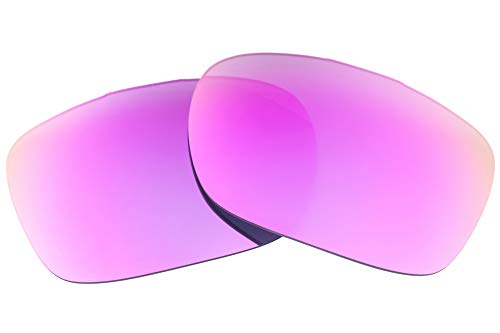LenzFlip Polarized Replacement lenses for Oakley TwoFace OO9189 - Crafted in USA (Grey Polarized with Pink Mirror) - Image 1