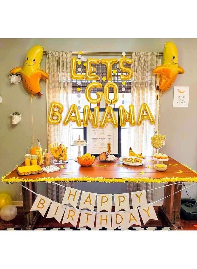 RS 5PCS 28inch Mylar Balloons for Baby Shower - Banana Themed Party Decoration Supplies - Image 4