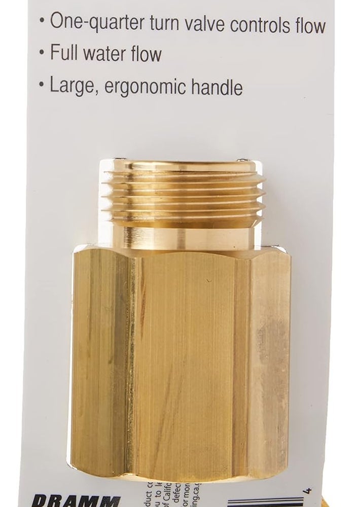 Dramm Heavy-Duty Brass Shut-Off Valve, Single - Image 5