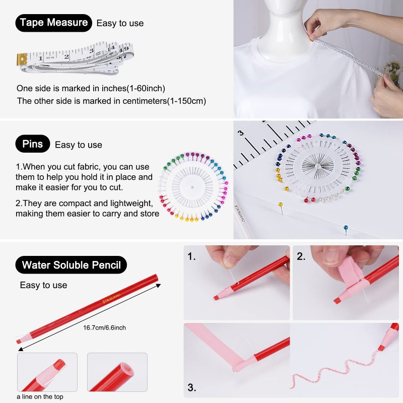 tietoc 12pcs Tshirt Ruler Guide for Vinyl Alignment, T Shirt Measurement Accessories Tools for Cricut Heat Press & Cameo & HTV Transfer Vinyl, Stocking Stuffers Gifts for Womenï¼ŒChristmas Gifts for Mom - Image 4