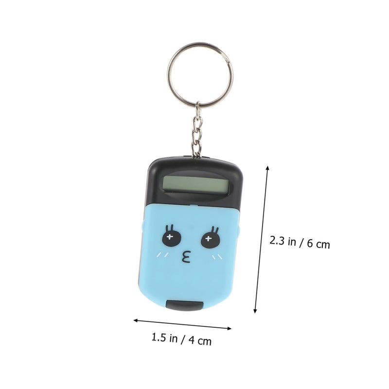 Mini Portable Calculator 2 Pack LCD Display Durable Plastic For Students Office Black - Image 3