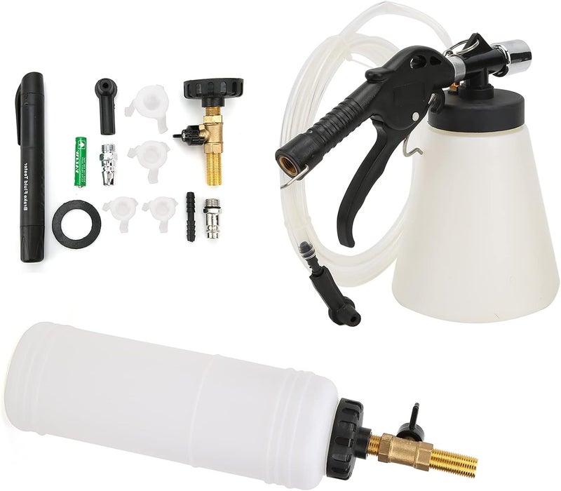 Pneumatic Brake Fluid Bleeder Kit, Oil Ce Replacement Tool with Tester Pen, Brake Bleeding Tool for Autoes TRVs, ABS Iron truction, - Image 5