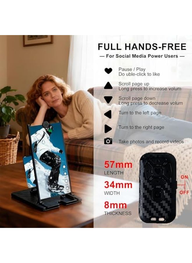 14 Inch Foldable Screen Magnifier with Wireless Remote HD 3D Mobile Phone Projector for Movies TV Games - Image 5