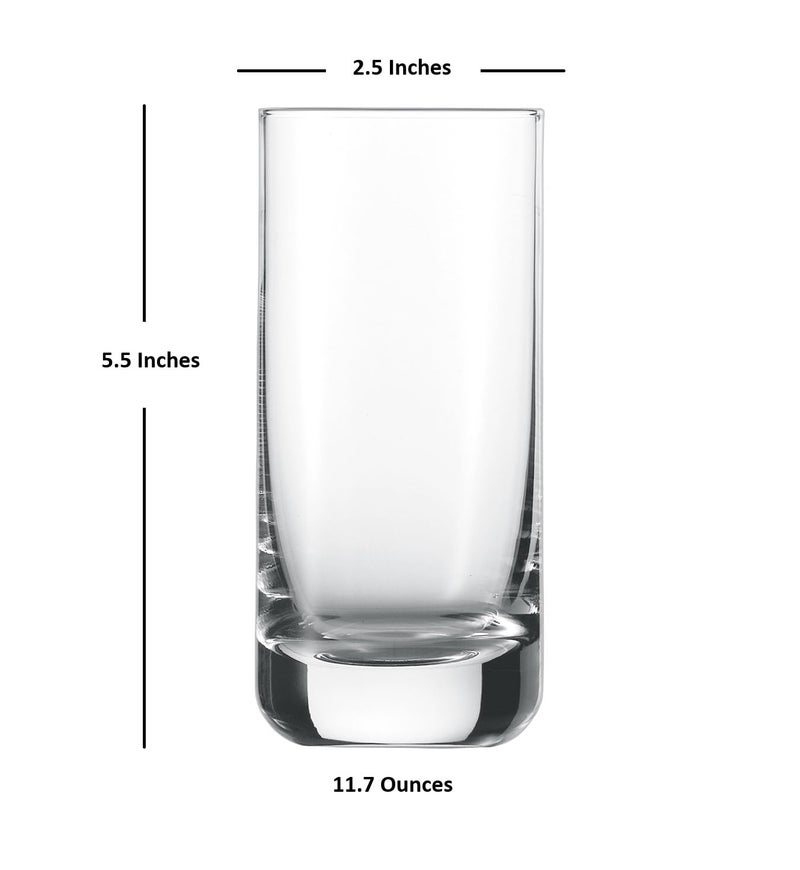 Schott Zwiesel Tritan Crystal Glass Convention Barware Collection Beer Tumbler/Long Drink Cocktail Glass, 11.7 oz , Set of 6 - Image 4