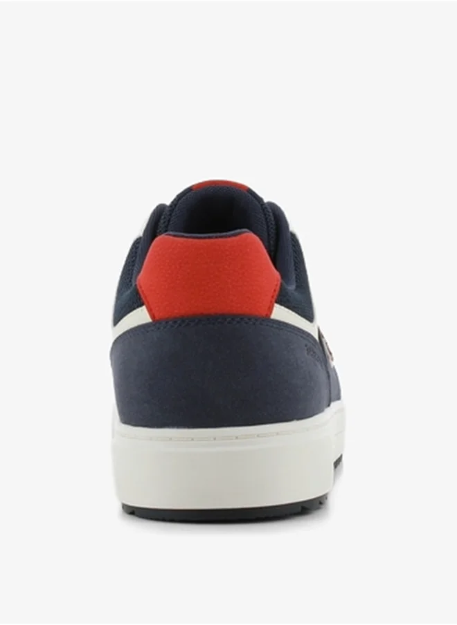 SJ Men's Textured Sneakers with Lace-Up Closure