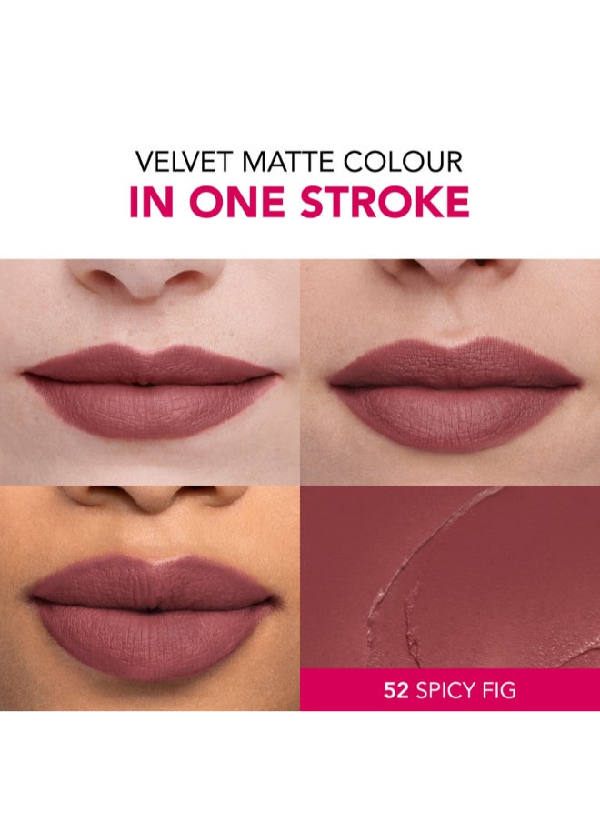 BOURJOIS PARIS - Rouge Velvet The Lipstick - 52 - Spicy Fig, 2.4 G - Image 1