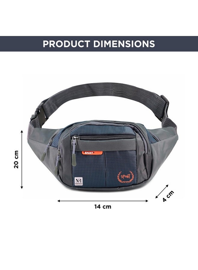 NFI essentials Waist Chest Bag for Men Women Belt Sling Pouch Crossbody Unisex Crossover Fanny Pack One Side Travel Hiking Zip Bag Multipurpose Adjustable Strap Shoulder Running Money Phone Bag - Image 5