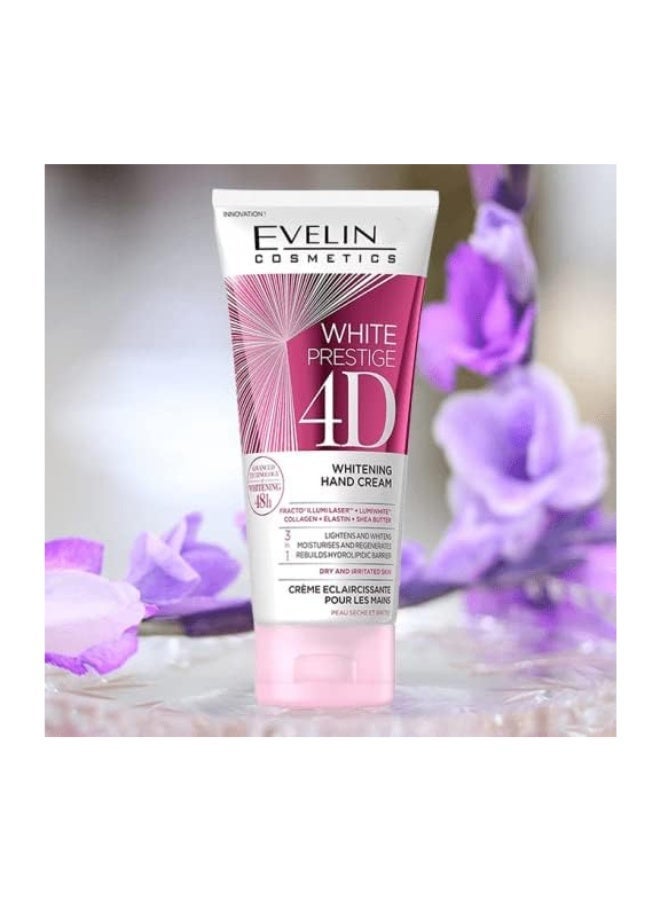Evelin White Prestige 4D Whitening Hand Cream 100ml – Deep Moisturizing & Skin Brightening - Image 5
