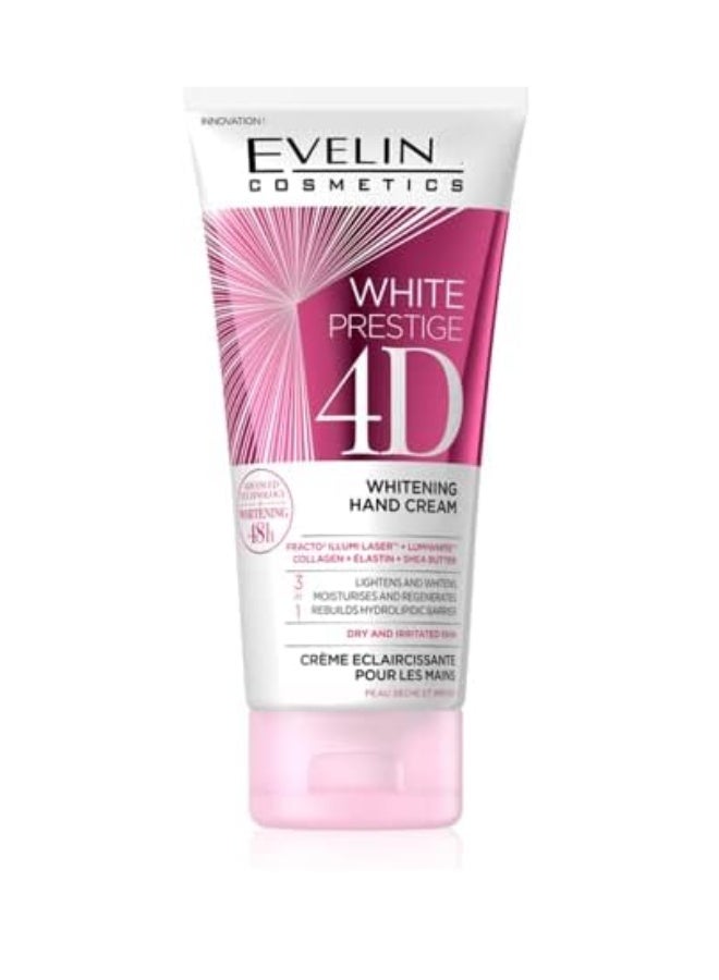 Evelin White Prestige 4D Whitening Hand Cream 100ml – Deep Moisturizing & Skin Brightening - Image 2