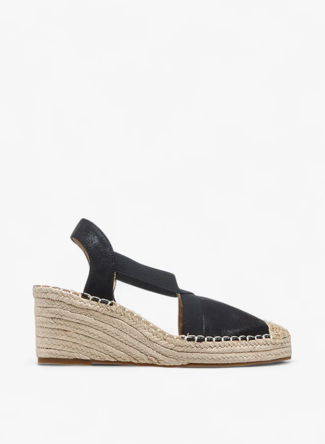 سيليست Women's Textured Slingback Wedge Heeled Shoes