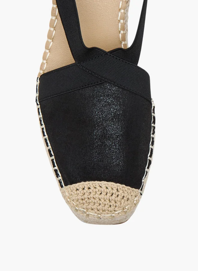 سيليست Women's Textured Slingback Wedge Heeled Shoes