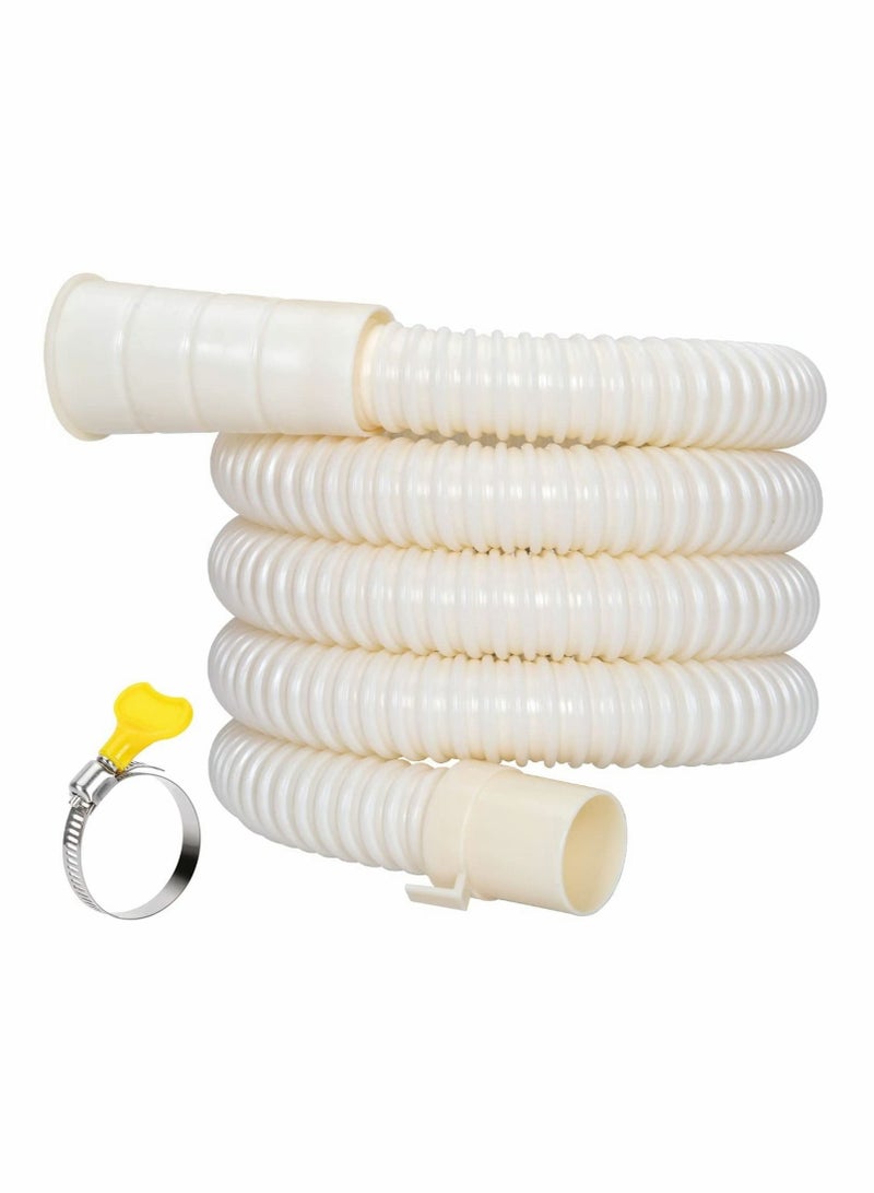 Excefore Drain Hose Washing Machine Extension Kit, Universal Fit All Drain Hose, 2mwith Extension Adapter and Hose Clamps, 2 PCS  - Image 1