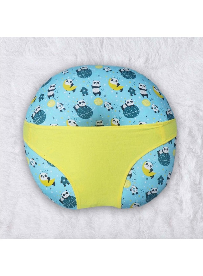 كراديل كروفت وسادة تغذية الطفل 5 في 1 مع غطاء قابل للفصل من القطن بنسبة 100% | مع حزام وطوق للأطفال | وسادة الرضاعة الطبيعية | وسادة الرضاعة (بانداستيك) - Image 1