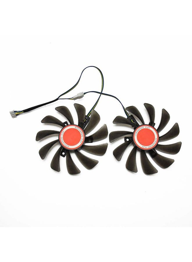 CCTVA 2PCS/lot 95MM FDC10U12S9-C CF1010U12S Cooler Fan Replace for XFX AMD Radeon RX 580 590 RX580 RX590 Graphics Card Cooling Fan - Image 1