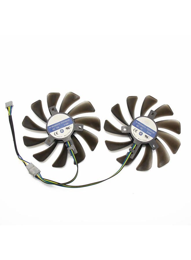 CCTVA 2PCS/lot 95MM FDC10U12S9-C CF1010U12S Cooler Fan Replace for XFX AMD Radeon RX 580 590 RX580 RX590 Graphics Card Cooling Fan - Image 3