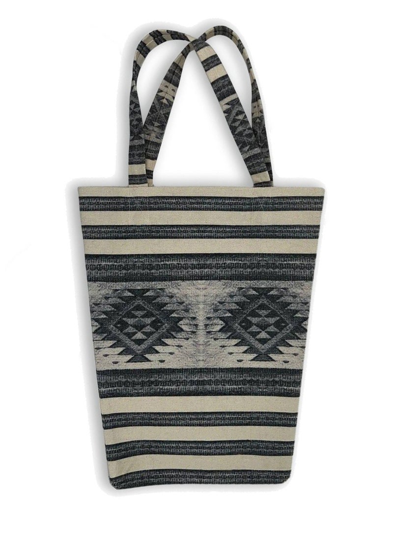 Gharibo Bags casual printed linen tote bag T230011B - Image 1