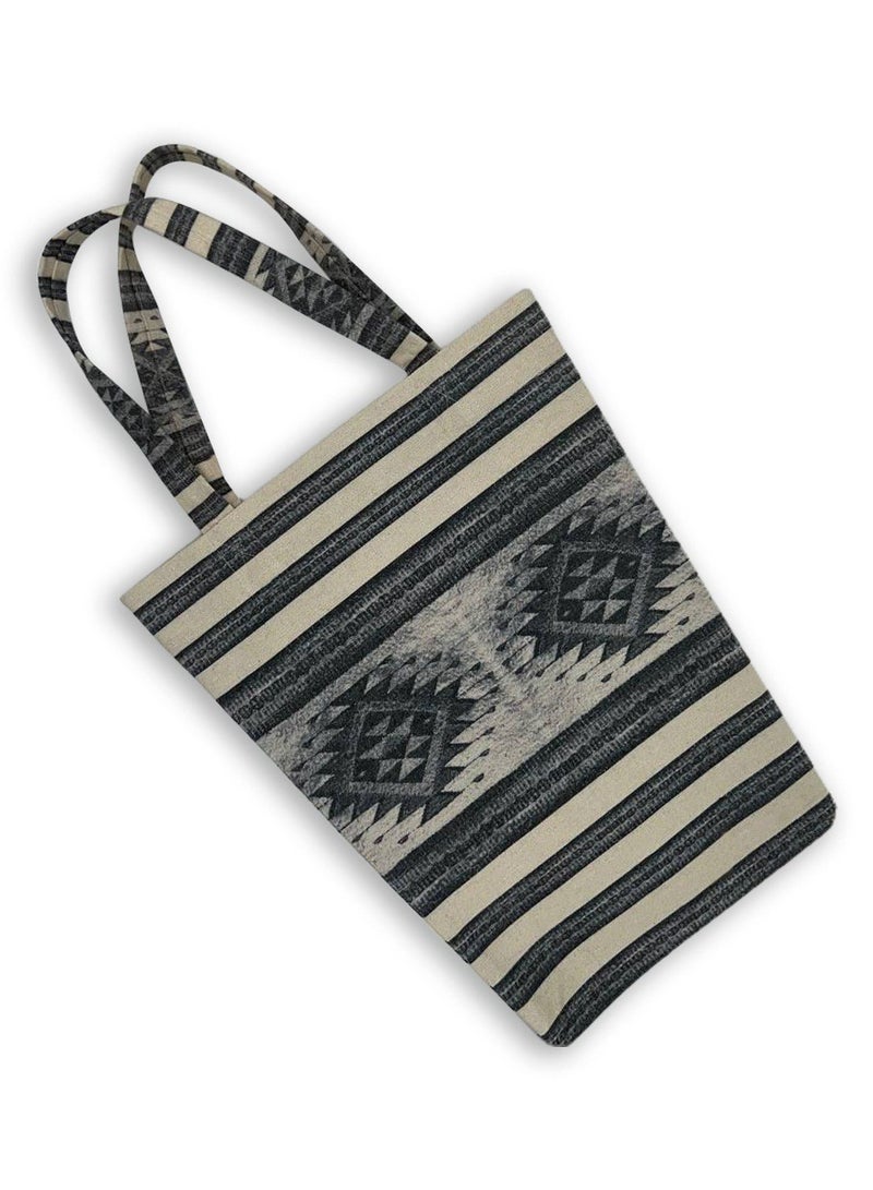 Gharibo Bags casual printed linen tote bag T230011B - Image 2