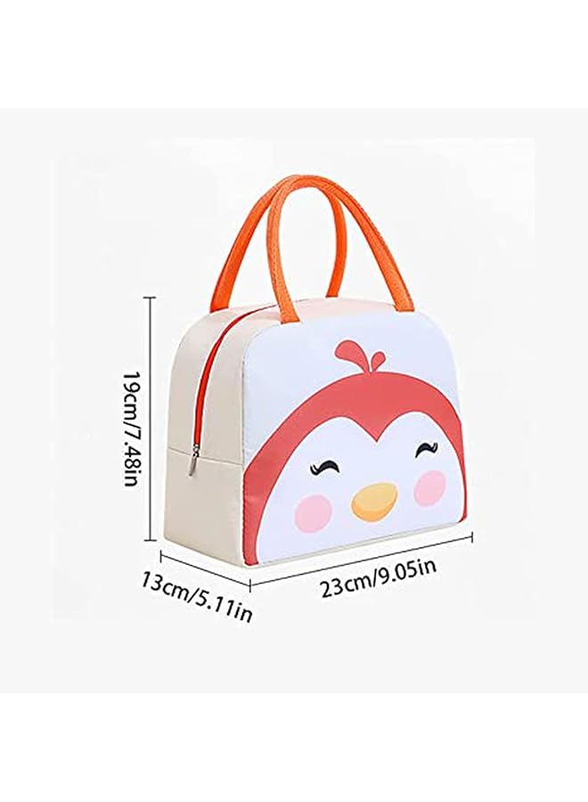 كاست ويف حقيبة غداء ناعمة معزولة للأطفال، حقيبة غداء مقاومة للماء للبالغين، حقيبة تبريد معزولة بألوان كرتونية للأطفال، حقيبة حمل محمولة، حقيبة تخزين طعام للنساء والرجال والعمل والمدرسة والنزهات - Image 4