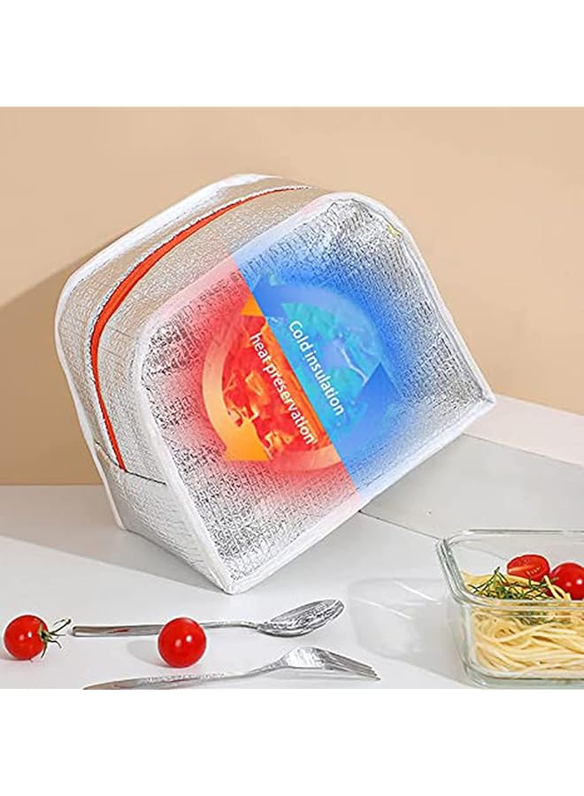 كاست ويف حقيبة غداء ناعمة معزولة للأطفال، حقيبة غداء مقاومة للماء للبالغين، حقيبة تبريد معزولة بألوان كرتونية للأطفال، حقيبة حمل محمولة، حقيبة تخزين طعام للنساء والرجال والعمل والمدرسة والنزهات - Image 2