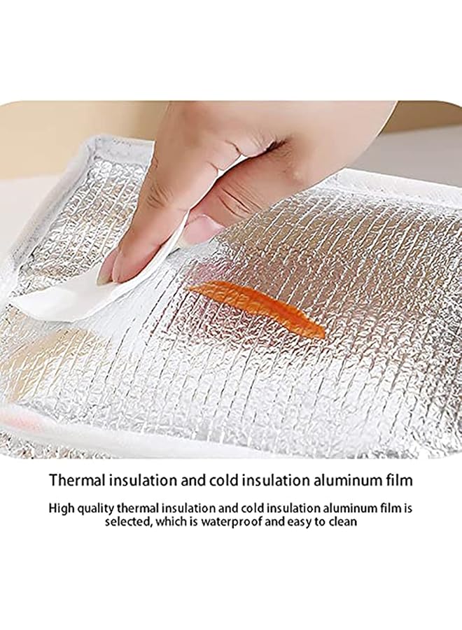 كاست ويف حقيبة غداء ناعمة معزولة للأطفال، حقيبة غداء مقاومة للماء للبالغين، حقيبة تبريد معزولة بألوان كرتونية للأطفال، حقيبة حمل محمولة، حقيبة تخزين طعام للنساء والرجال والعمل والمدرسة والنزهات - Image 3