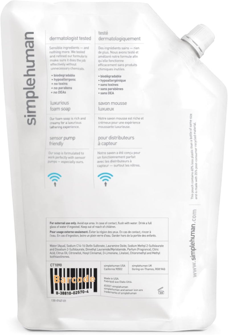 simplehuman Liquid Dish Soap, Citrus Blossom - Image 3