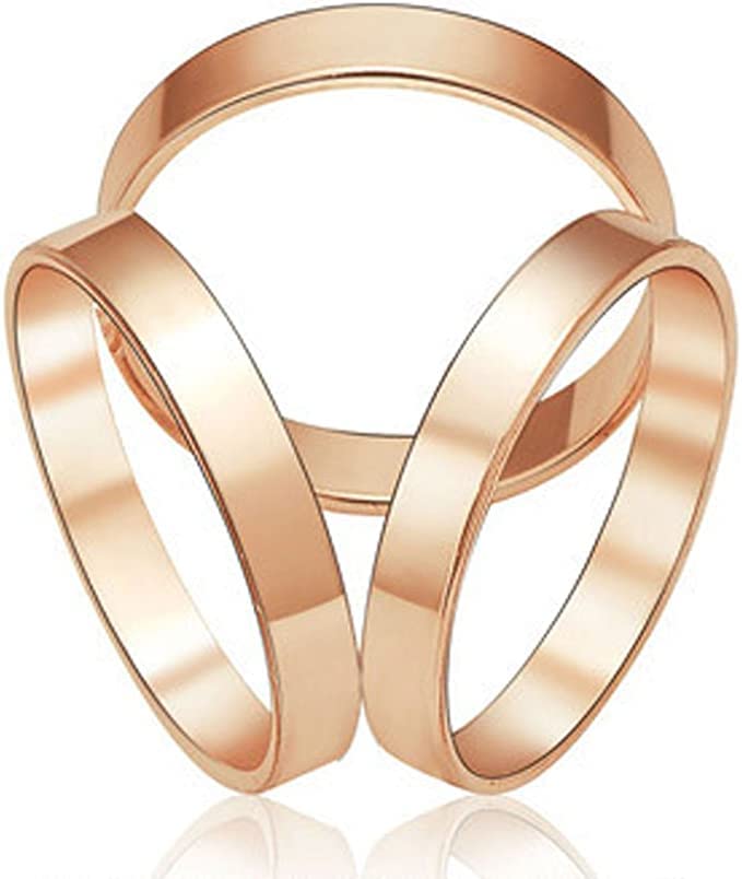 123Arts 6pcs Women's Fashion Flover Faux Pearl Crystal Rhinestone Scarf Ring Buckle Clip - Image 5