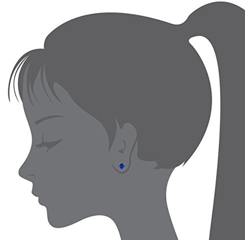 Lovearing 925 Sterling Silver Rhodium Plated 4mm Cubic Zirconia Stud Screwback Baby Girls Earrings - Image 3