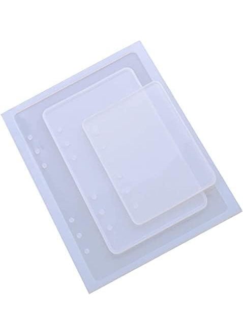 ArtBee ArtBee Note Book Cover Multipurpose Transparent Rectangle Resin Casting Silicone Mould for Epoxy UV Resin Wax Concrete and Making Note Book Art Craft Projects 2 A4A5 A6  - Image 2