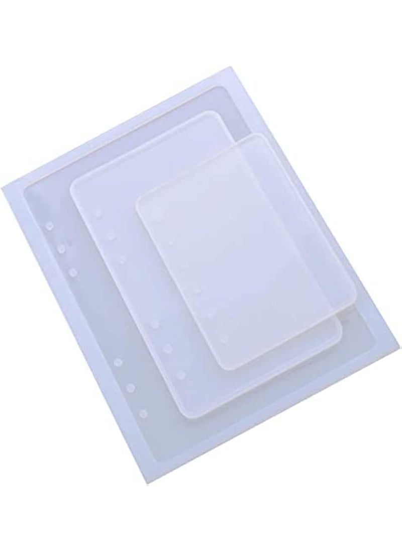 ArtBee ArtBee Note Book Cover Multipurpose Transparent Rectangle Resin Casting Silicone Mould for Epoxy UV Resin Wax Concrete and Making Note Book Art Craft Projects 2 A4A5 A6  - Image 1