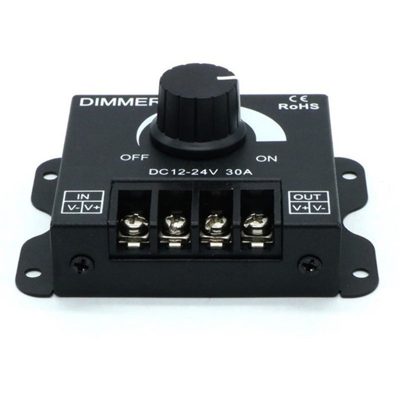 12-24V 30A خافت ضوء LED خافت بدون خطوة PWM مفتاح خافت مقبض محكم ضبط السطوع اليدوي مع وظيفة ذاكرة لأضواء أحادية اللون LED شرائط 5050 3528 - Image 5