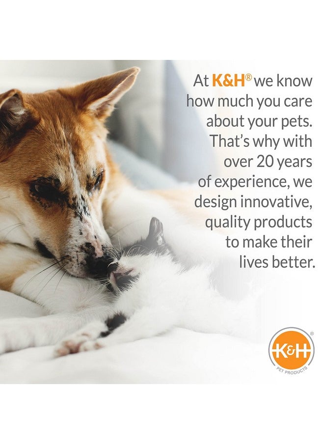 K&H Pet Products - Pet Cot Shade Canopy For Elevated Outside Dog Beds, Dog Sun Umbrella Canopy For Dog Cots (Cots Sold Separately), Gray, Medium 32 X 25 Inches - Image 1
