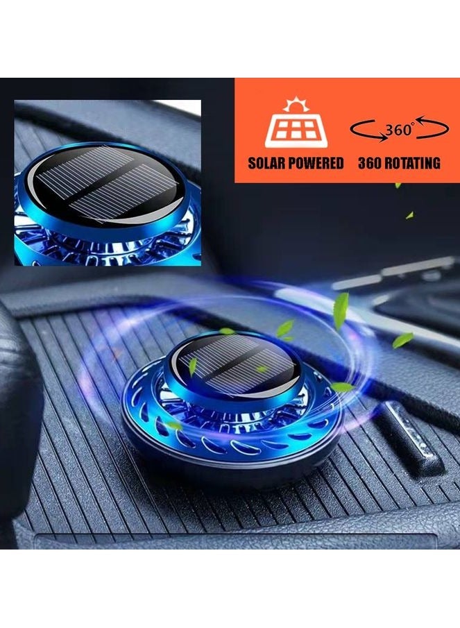 Jinge Solar Charge Car Air Freshener Diffuser with 2 Fragrances Pure Plant - Image 3