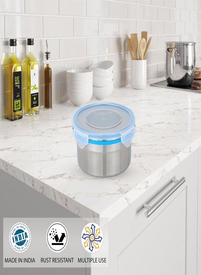Steellock SL-1302 Airtight Storage/Food Lock Steel Containers (Multicolor, 500 ml) - Image 3