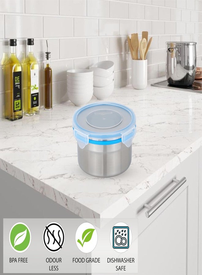 Steellock SL-1302 Airtight Storage/Food Lock Steel Containers (Multicolor, 500 ml) - Image 4