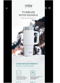 TYESO 40 oz TYESO Mug Insulated Tumbler for water, Iced Tea, Coffee, Juice and Smoothie.  - Image 4