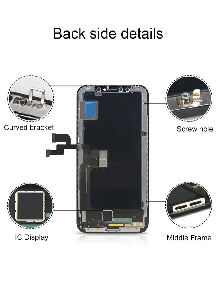 Generic - LCD Display For iPhone XS MAX Touch Screen Digitizer With Back Plate Replacement - Image 1