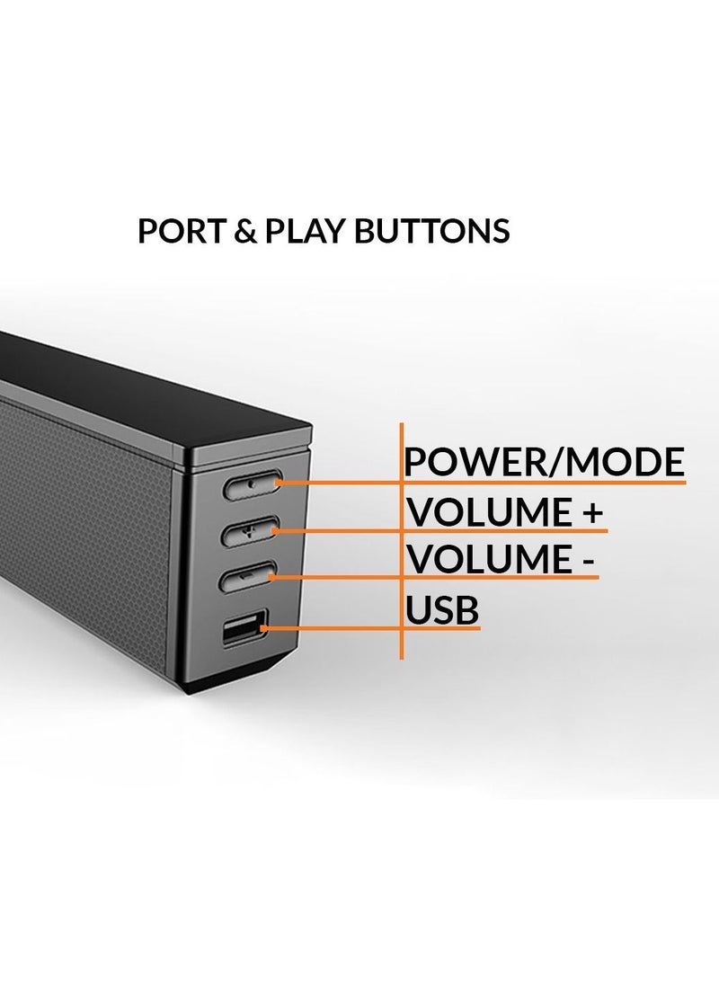 Faster - FASTER XB6000 Wired Bluetooth SoundBar with SubWoofer 60W - Image 1