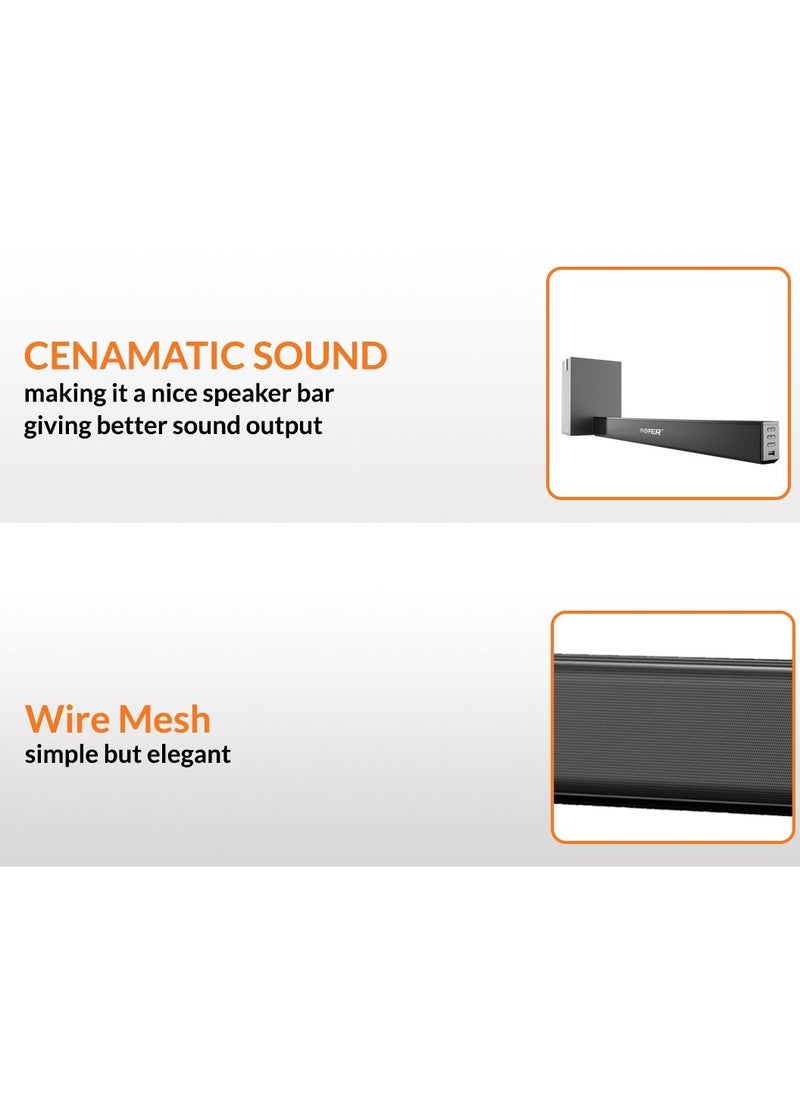 Faster - FASTER XB6000 Wired Bluetooth SoundBar with SubWoofer 60W - Image 1