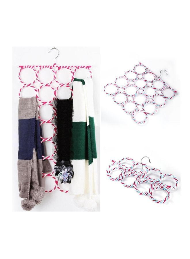 NIBEMINENT 16-Slot Hanger White/Pink/Green 46x36.5centimeter - Image 3