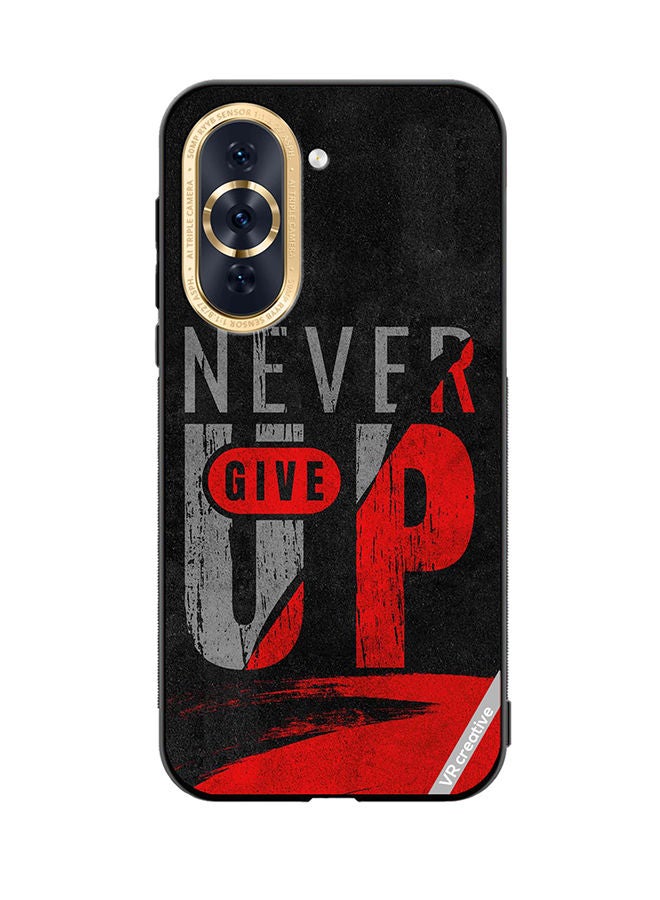 VR CREATIVE Protective Case Cover For Huawei Nova 10 Never Give Up Design Multicolour - Image 1